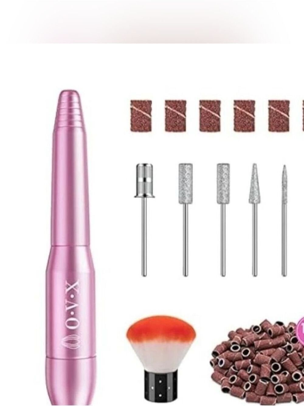 Portable Electric Nail Drill File Machine with Acrylic Nail Kit Set
